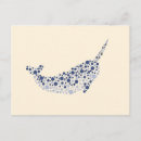 Search for marine creature horizontal postcards Ocean life