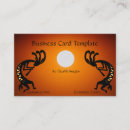 Search for southwestern business cards Kokopelli