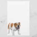 Search for bulldog stationery paper Pug