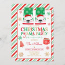 Search for pajama seasonal invitations Holiday party