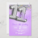 Search for girls 11th birthday invitations Eleventh