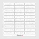 Search for clear name stickers Minimalist
