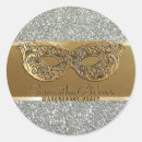 Search for silver masquerade stickers Elegant