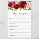 Search for floral wedding advice cards Script