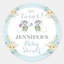Search for boy twins baby shower stickers Blue