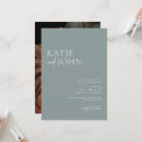 Search for minimalist photo wedding invitations Simple