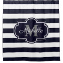 Search for navy blue striped shower curtains Beach