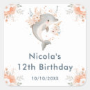 Search for birthday dolphin stickers Under the sea