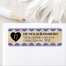 Search for seashell wedding return address labels Elegant