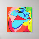 Search for abstract face art Vibrant