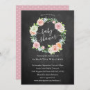 Search for floral wreath baby shower invitations Baby in bloom