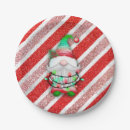 Search for christmas gnome paper plates Candy cane