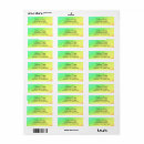 Search for red and yellow return address labels Colourful