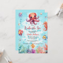 Search for octopus baby shower invitations Under the sea