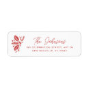 Search for holly berries return address labels Red