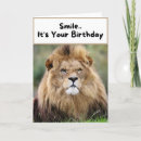 Search for lion birthday cards Wild animal