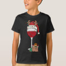 Search for wine kids tshirts Santa