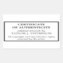 Search for certificate of authenticity Elegant