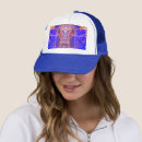 Search for heart abstract hats Blue