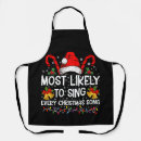 Search for singing aprons Xmas
