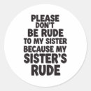 Search for funny sister stickers Humor