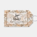 Search for love in bloom gift tags Bridal shower