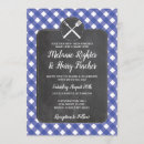 Search for blue gingham wedding invitations Bbq