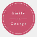 Search for magenta wedding stickers Trendy