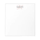 Search for girly notepads Initial