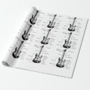 Search for guitar wrapping paper Vintage