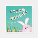 Search for happy easter napkins Cute easter bunny
