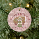 Search for gingerbread man christmas tree decorations Pink