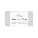 Search for silver leaf return address labels Elegant