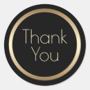 Search for gold thank you stickers Black