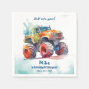 Search for monster trucks napkins Boy birthday