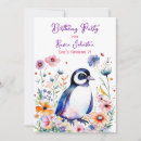 Search for girl penguin invitations Floral
