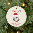 Search for shih tzu christmas tree decorations Dog