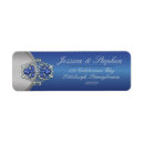 Search for blue and silver return address labels Formal
