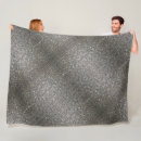 Search for silver glitter blankets Modern
