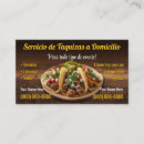 Search for tacos business cards Taquizas