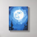 Search for full moon painting canvas prints Night