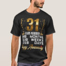 Search for 31st wedding anniversary tshirts Married