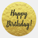 Search for gold texture stickers Birthday