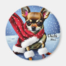 Search for dog christmas magnets Chihuahua