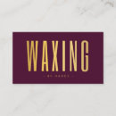 Search for waxing business cards Hair removal