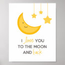 Search for moon and back nursery decor Cute