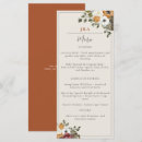 Search for watercolor orange florals wedding menus Rustic