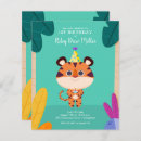 Search for tiger birthday invitations Safari
