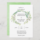 Search for laurel wreath wedding invitations Greenery