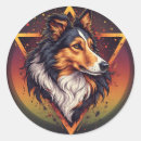 Search for collie dog stickers Portrait